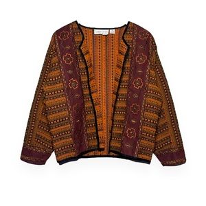 Vintage Passports Embroidered Jacket